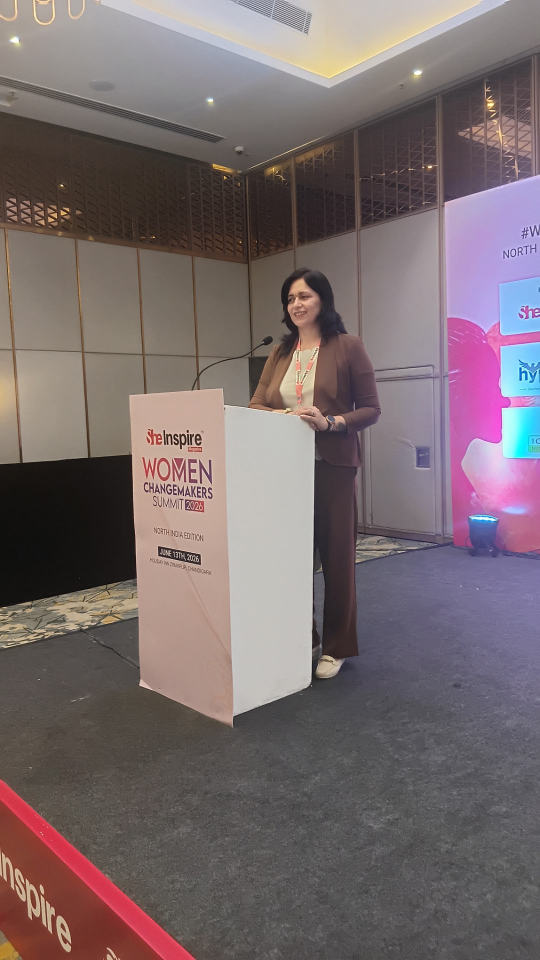 Dr. Simpi Nanda speaking at the Women Changemakers Summit